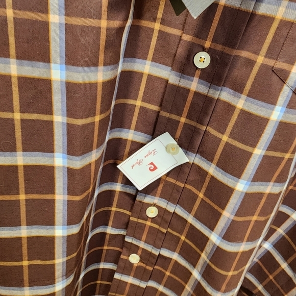 Pierre Cardin plaid casual button Down shirt size L - Picture 8 of 11